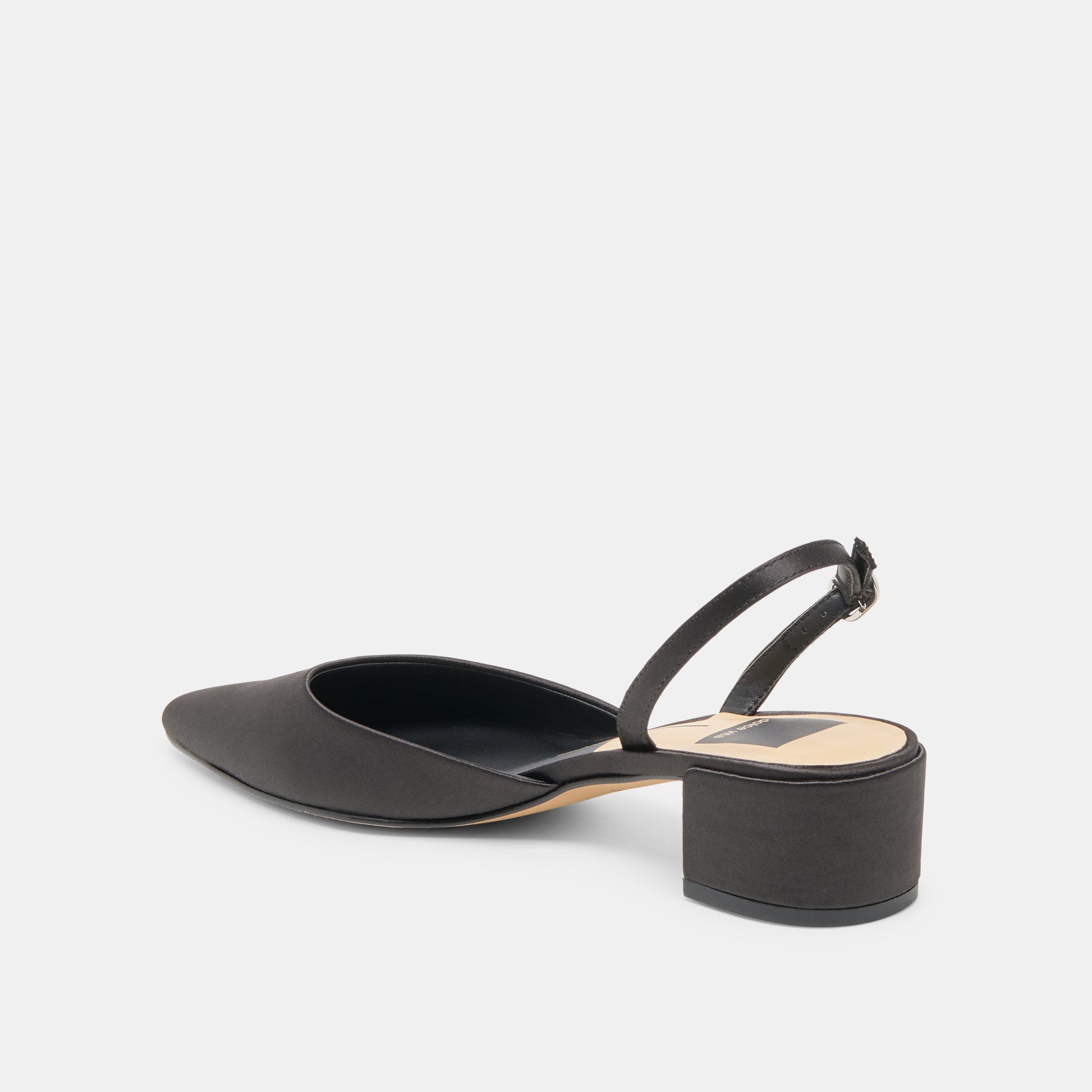 Dolce Vita Carel Onyx Satin Heels