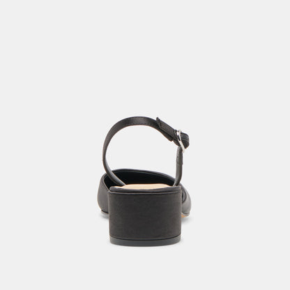 Dolce Vita Carel Onyx Satin Heels