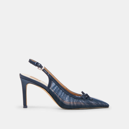 Dolce Vita Yela Navy Tulle Heels