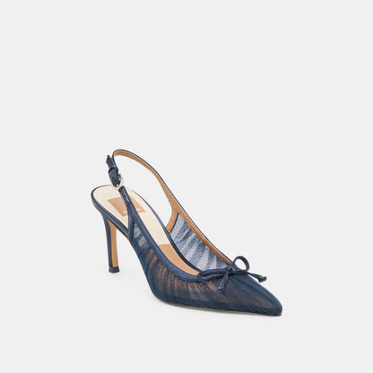 Dolce Vita Yela Navy Tulle Heels
