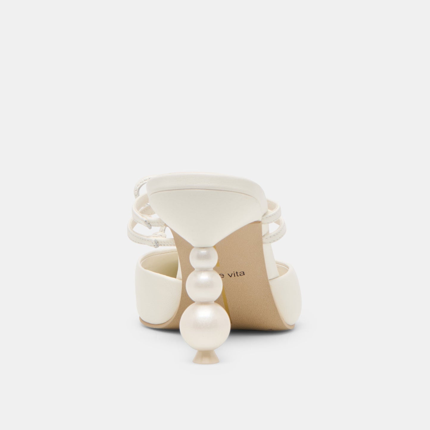 Dolce Vita Klaire True White Leather Heels
