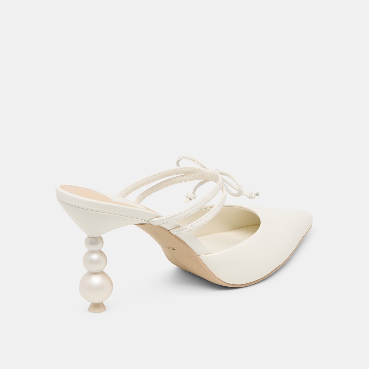Dolce Vita Klaire True White Leather Heels