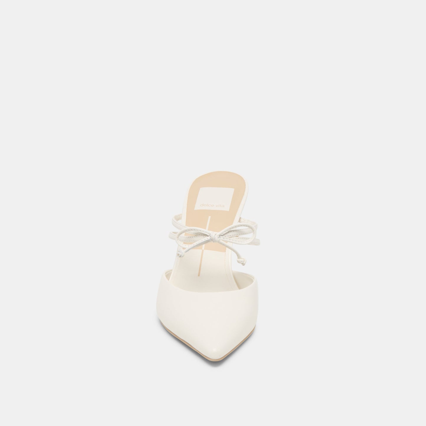 Dolce Vita Klaire True White Leather Heels