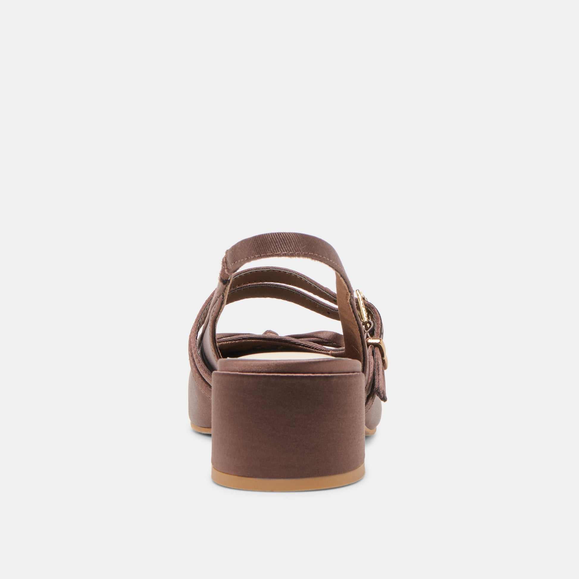 Dolce Vita Loris Mahogany Satin Heels