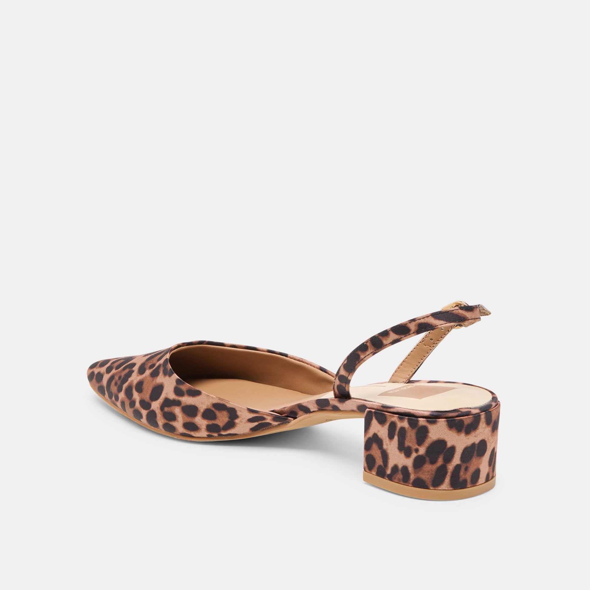 Dolce Vita Carel Dk Leopard Satin Heels
