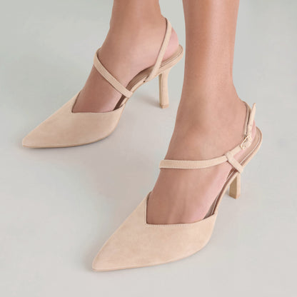 Dolce Vita Kamra Camel Suede Heels