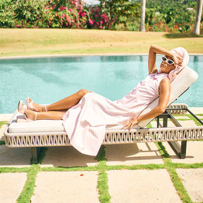 Dolce Vita Reyes X Byrdie Golf Pink Plaid Gingham Heels