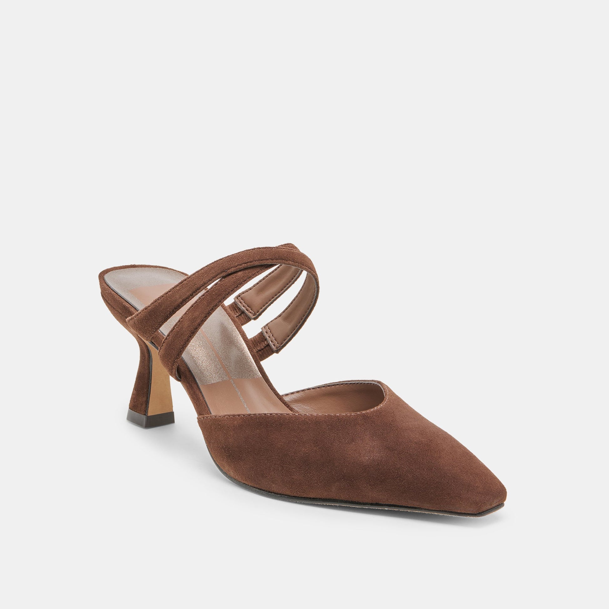 Dolce Vita Linore Dk Brown Suede Heels