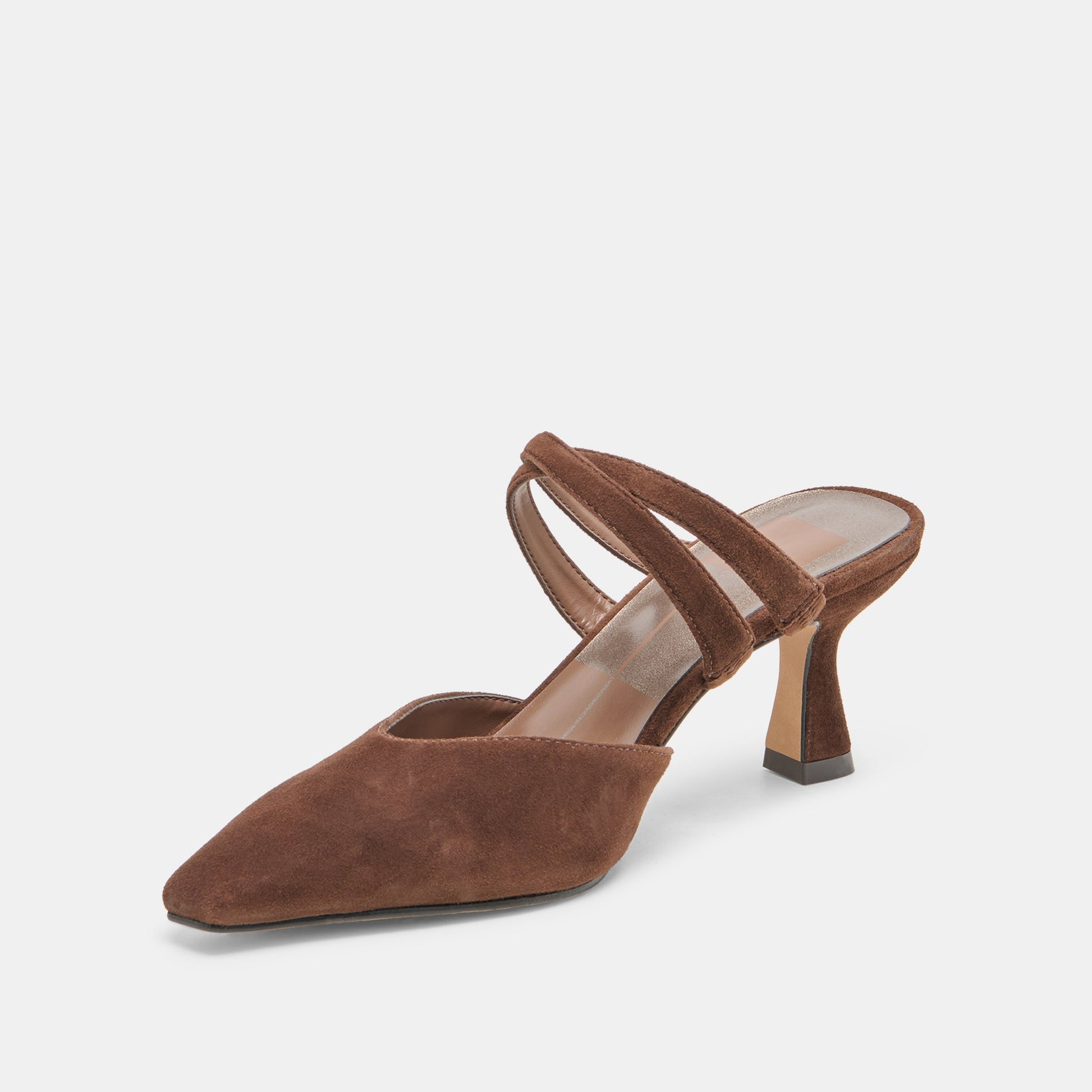 Dolce Vita Linore Dk Brown Suede Heels