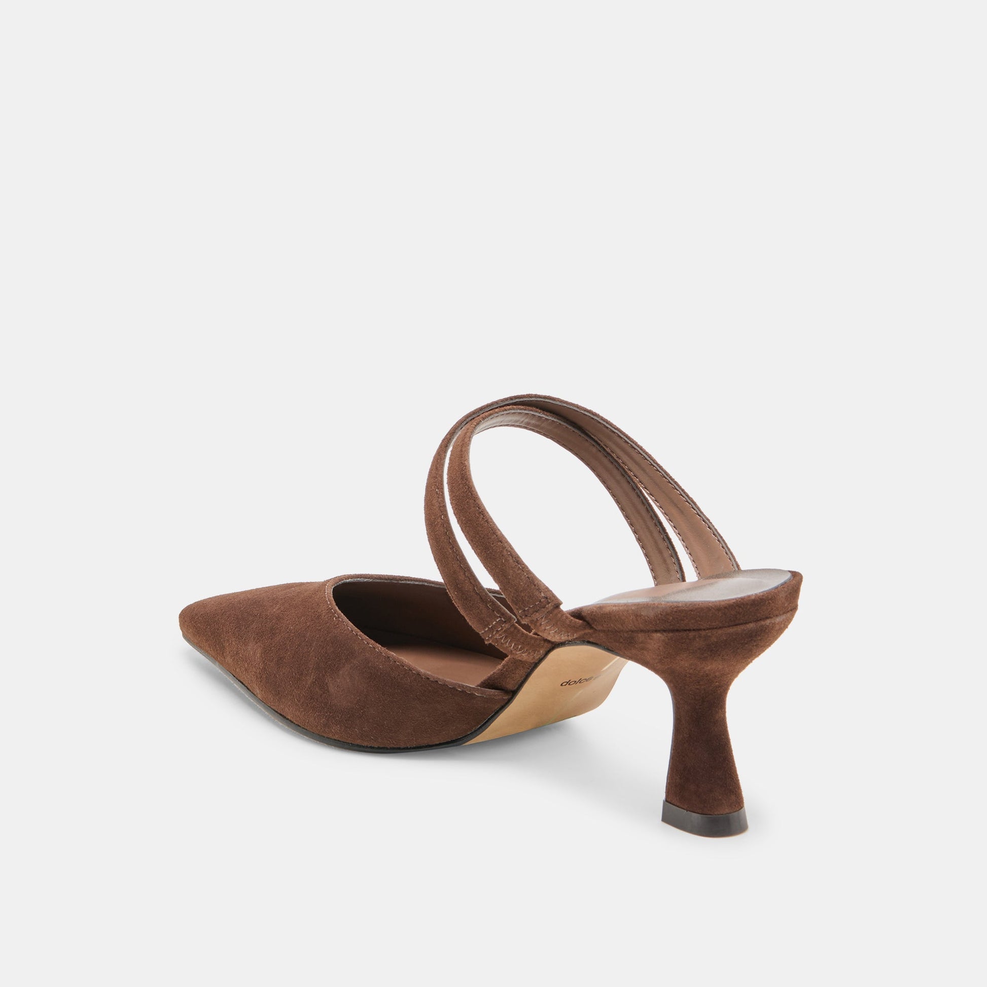 Dolce Vita Linore Dk Brown Suede Heels