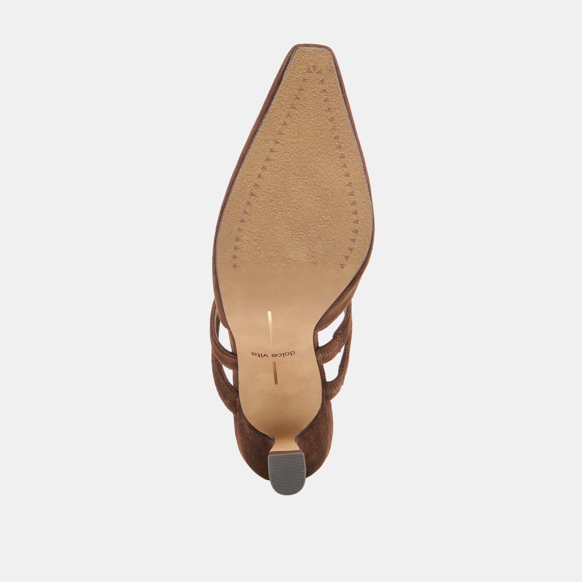 Dolce Vita Linore Dk Brown Suede Heels