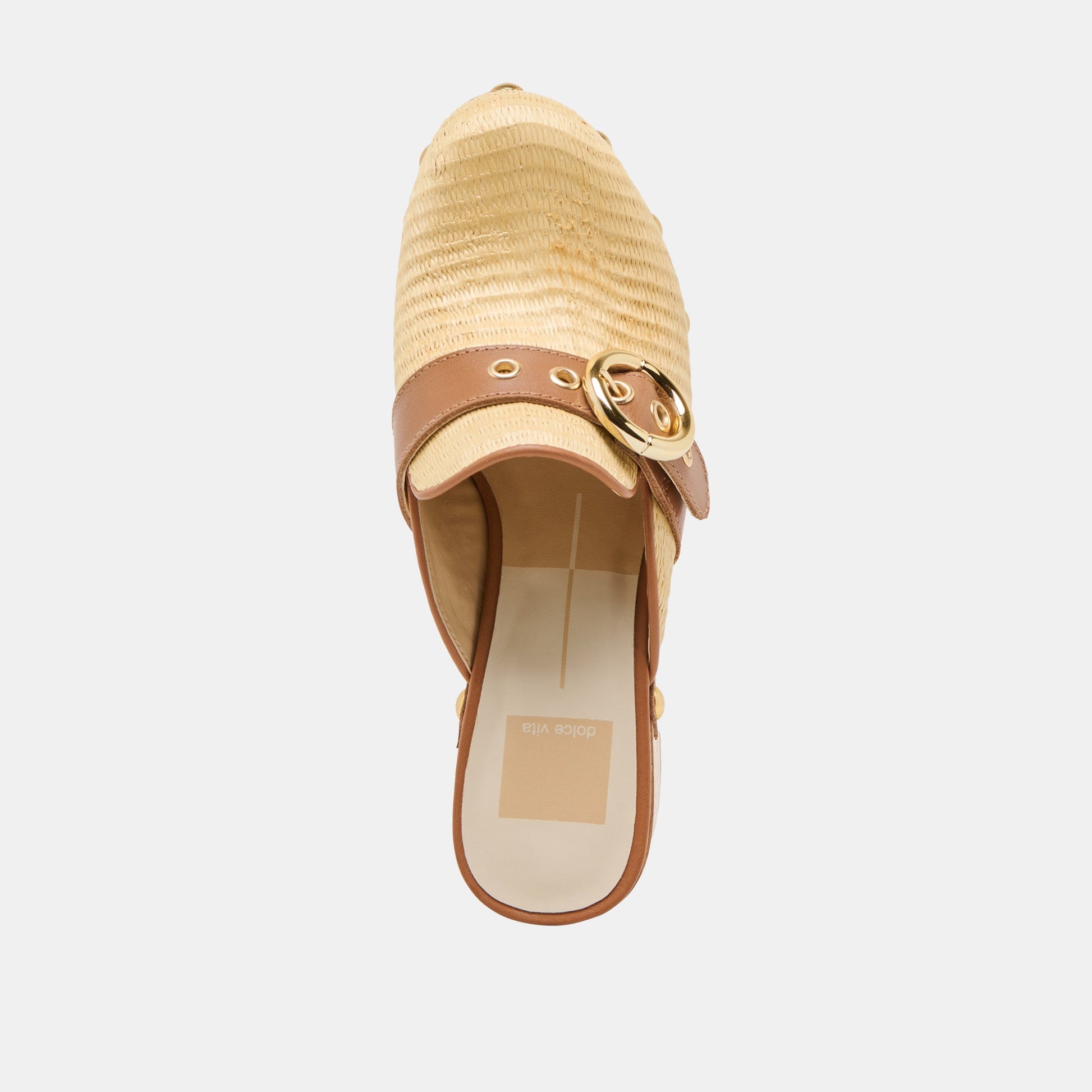 Dolce Vita Debrah Lt Natural Raffia Clogs