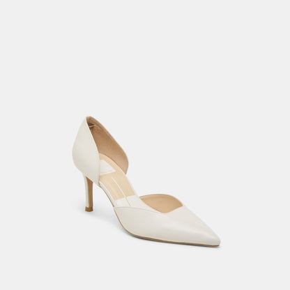 Dolce Vita ELOY HEELS WHITE LEATHER