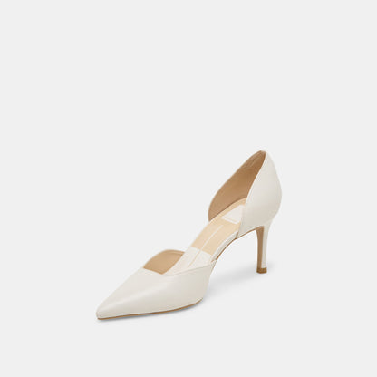 Dolce Vita ELOY HEELS WHITE LEATHER