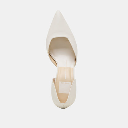 Dolce Vita ELOY HEELS WHITE LEATHER
