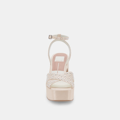 Dolce Vita WESSI PEARL HEELS VANILLA PEARLS