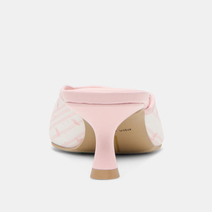 Dolce Vita Cleo X Byrdie Gold Pink Floral Satin Heels