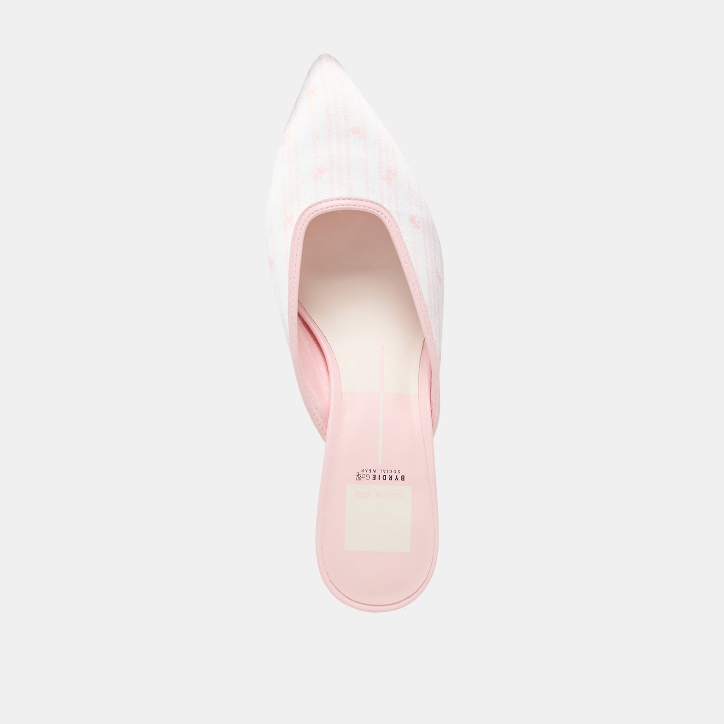 Dolce Vita Cleo X Byrdie Gold Pink Floral Satin Heels