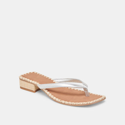 Dolce Vita BARTY SANDALS SILVER METALLIC LEATHER