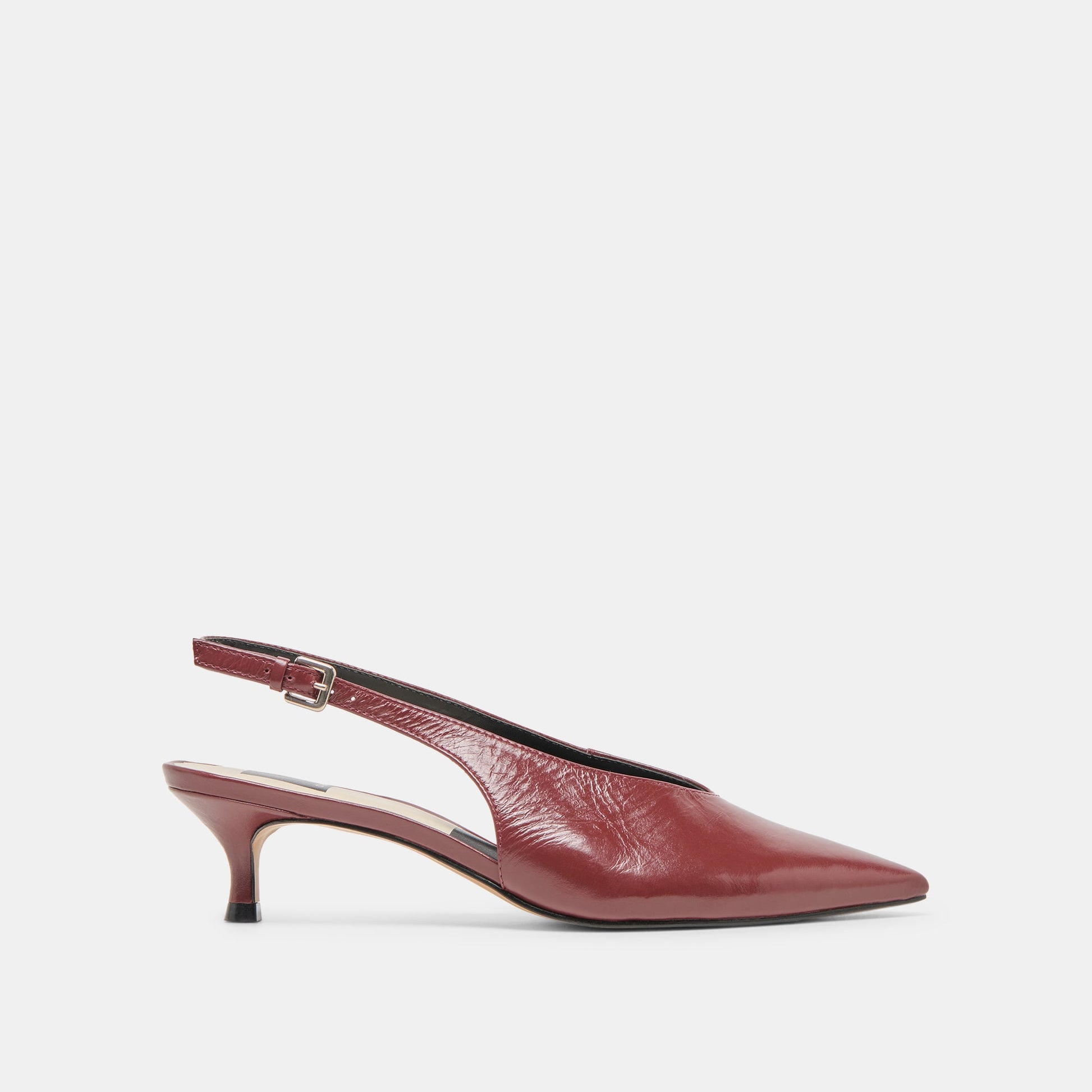 Dolce Vita Alenna Oxblood Crinkle Heels