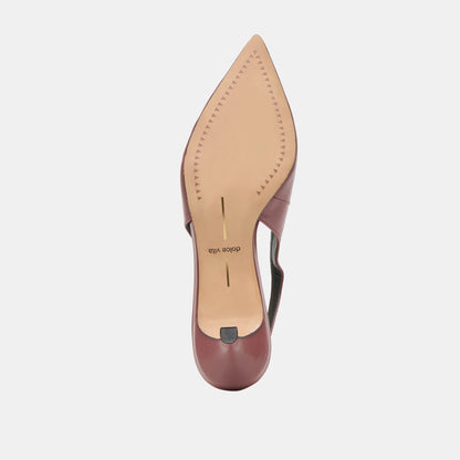 Dolce Vita Alenna Oxblood Crinkle Heels
