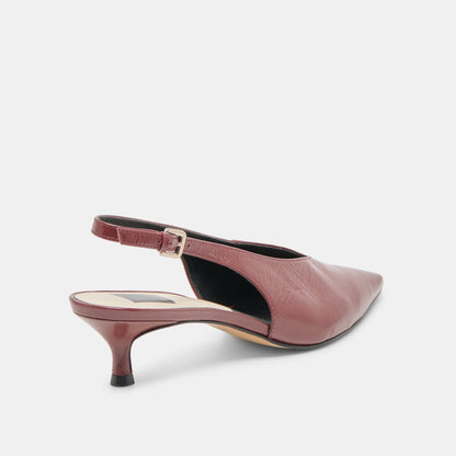 Dolce Vita Alenna Oxblood Crinkle Heels