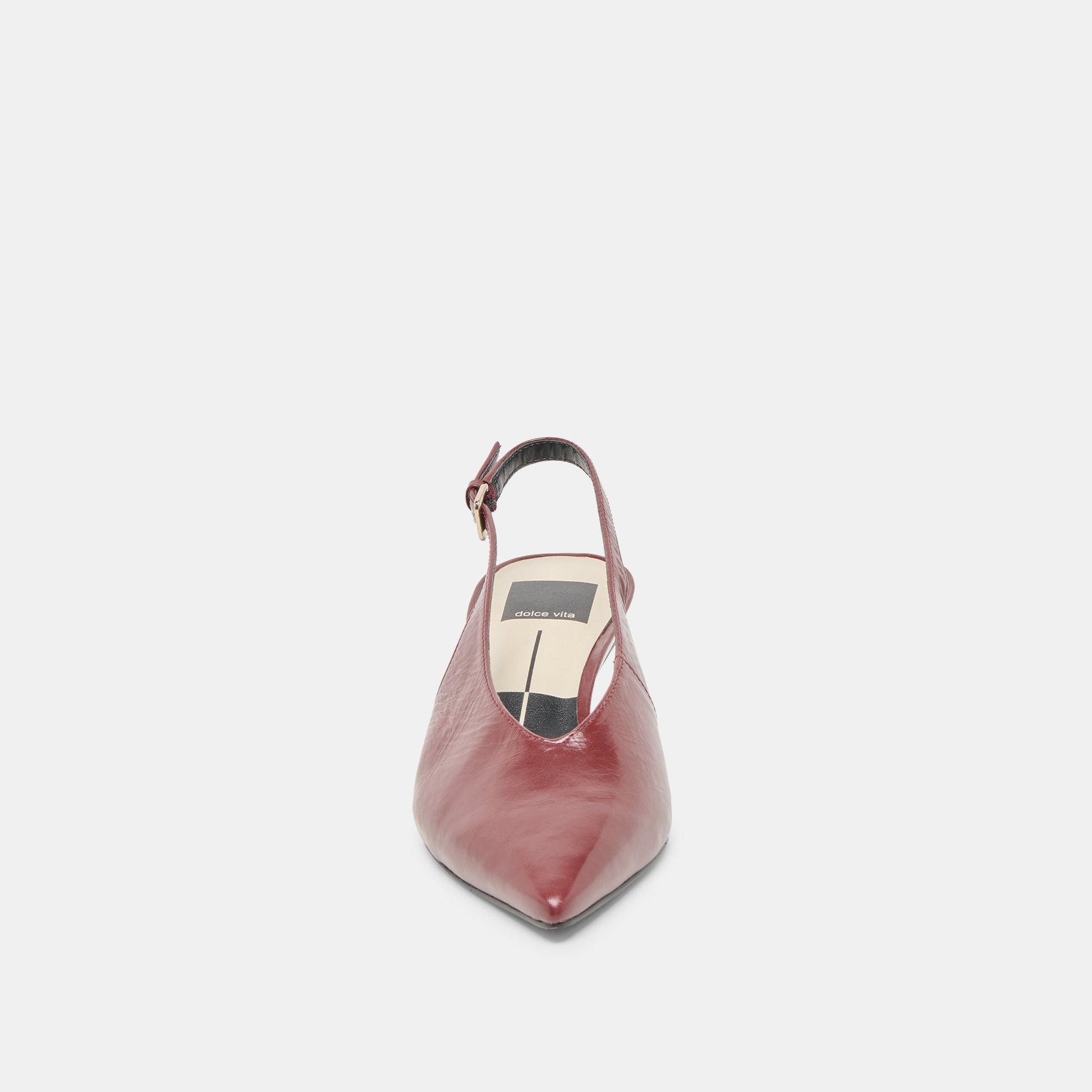 Dolce Vita Alenna Oxblood Crinkle Heels