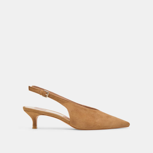 Dolce Vita Alenna Lt Brown Suede Heels
