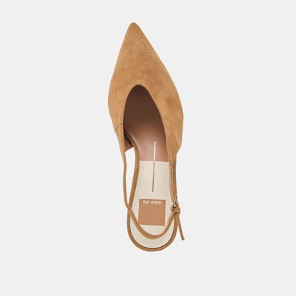 Dolce Vita Alenna Lt Brown Suede Heels