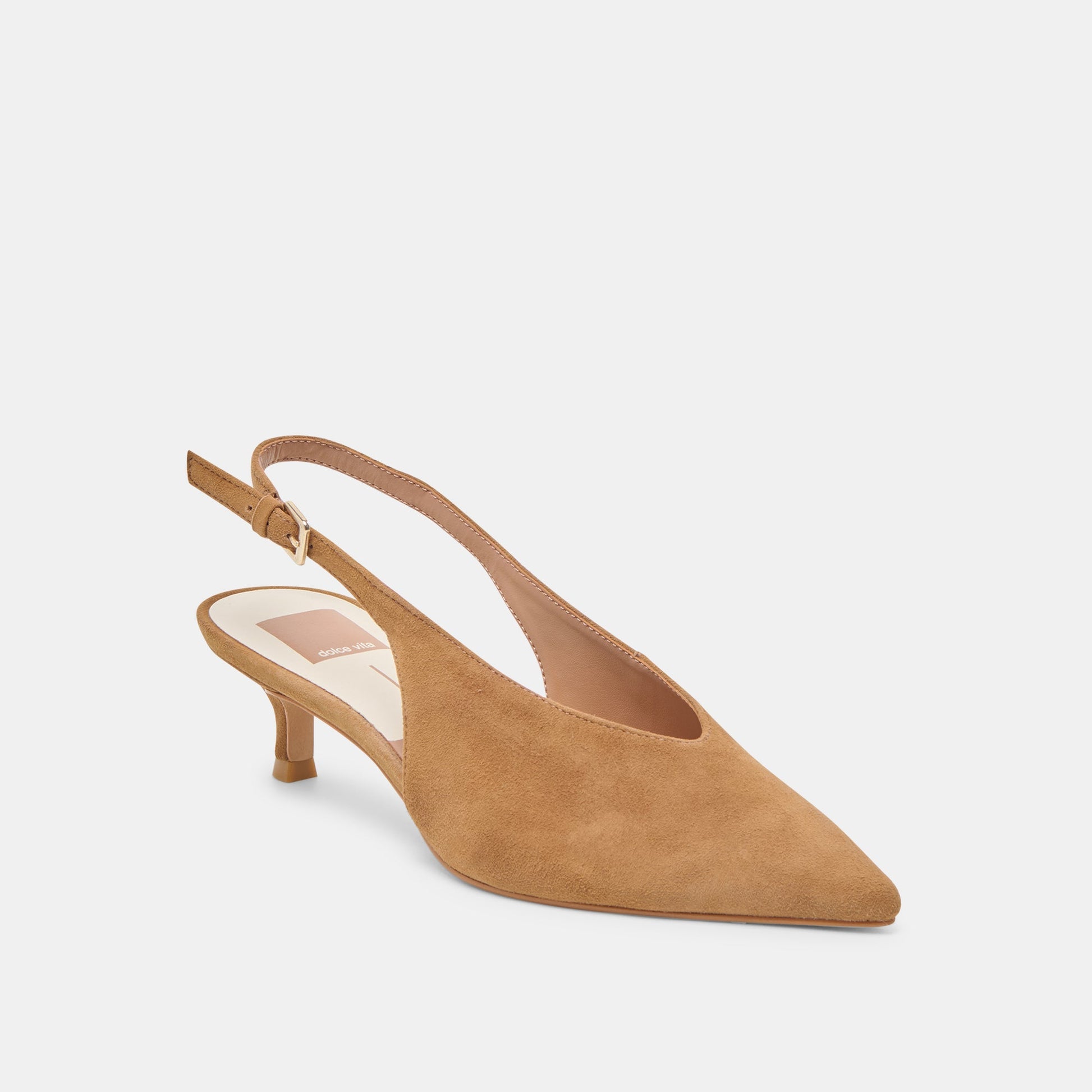 Dolce Vita Alenna Lt Brown Suede Heels