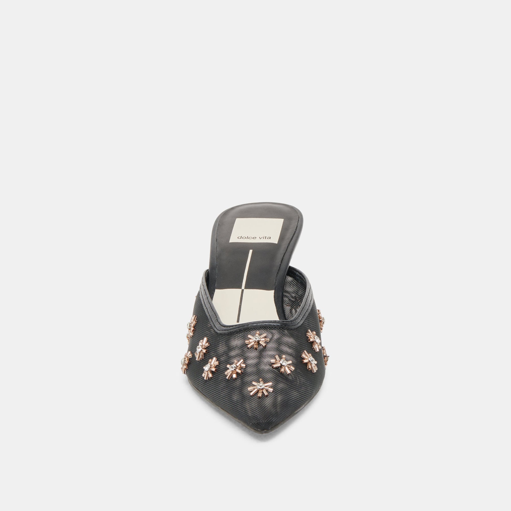 Dolce Vita CLARA WIDE HEELS BLACK MESH