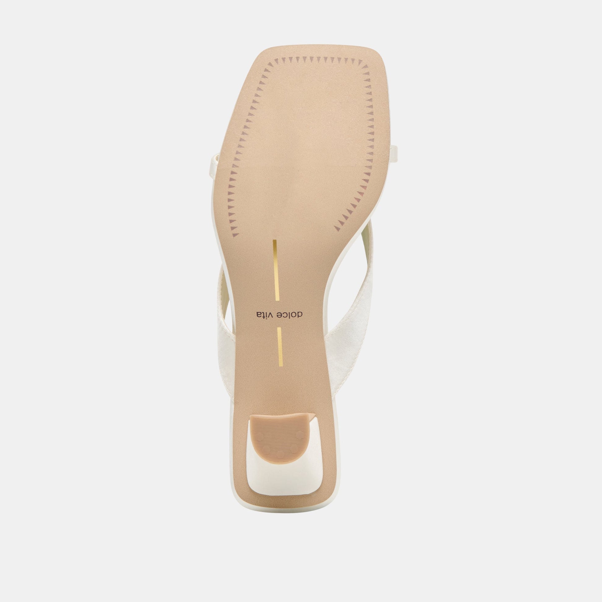 Dolce Vita Brevel True White Satin Heels
