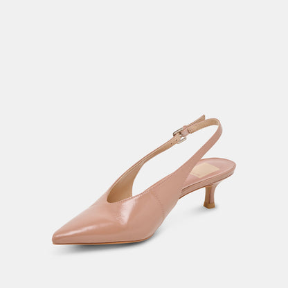 Dolce Vita ALENNA HEELS WHISKEY CRINKLE PATENT