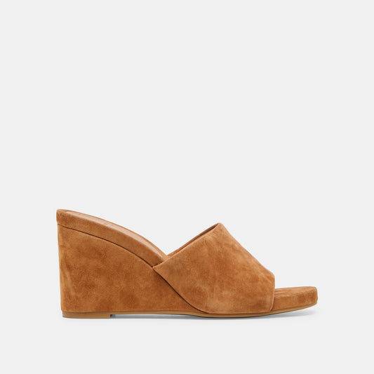 Dolce Vita Holta Brown Suede Wedges