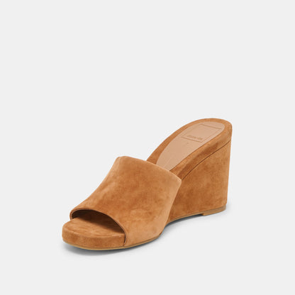 Dolce Vita Holta Brown Suede Wedges