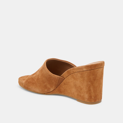 Dolce Vita Holta Brown Suede Wedges