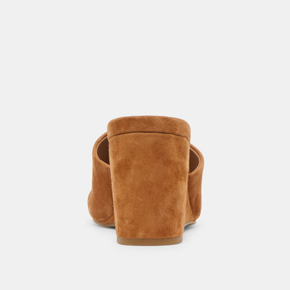 Dolce Vita Holta Brown Suede Wedges