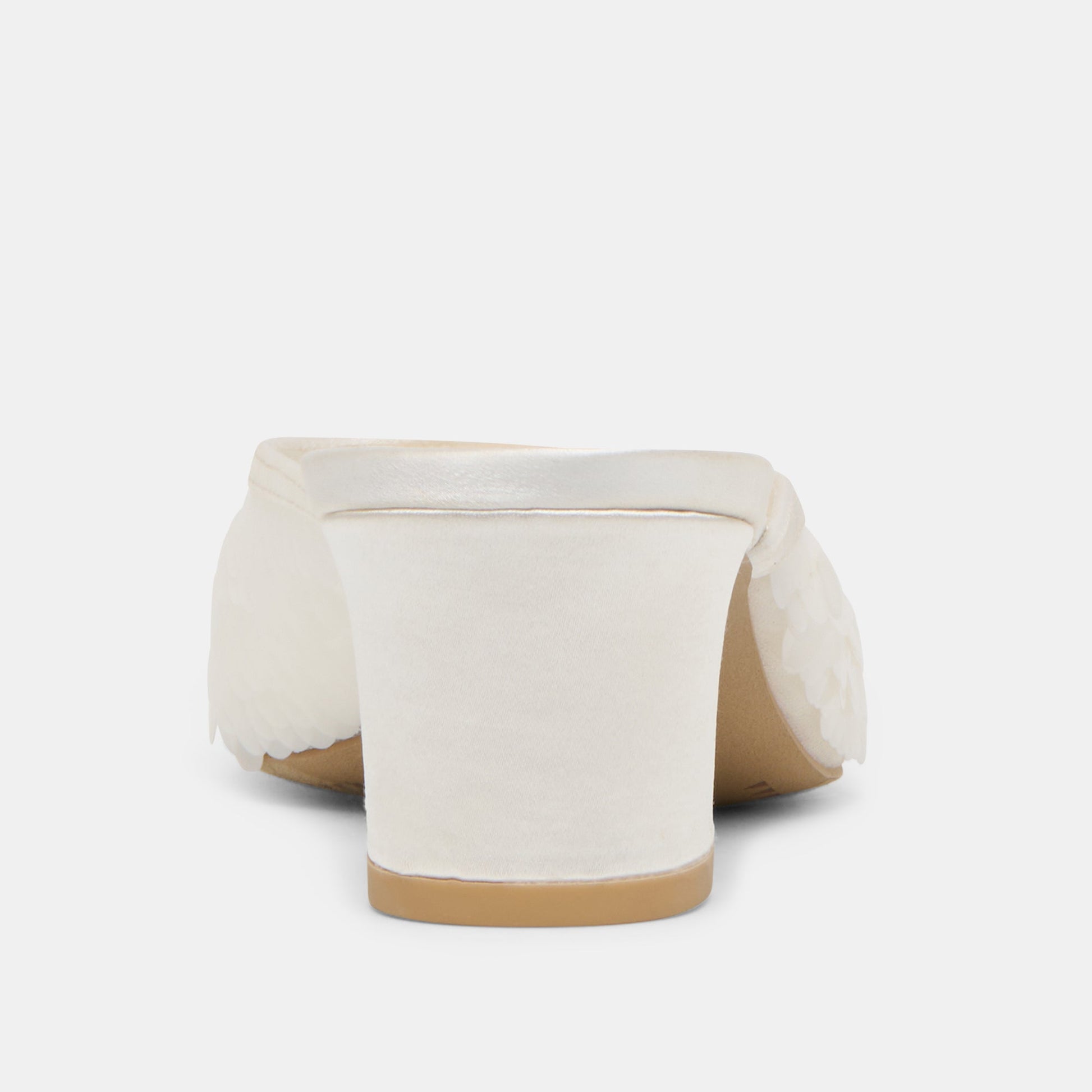 Dolce Vita Inga Off White Satin Heels