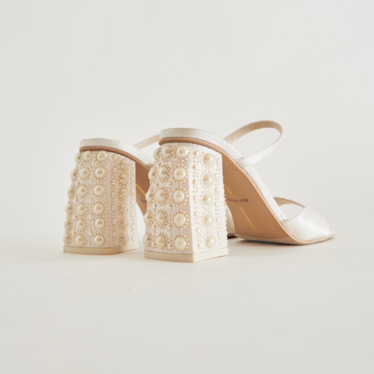 Dolce Vita JEMMY PEARL HEELS VANILLA SILK