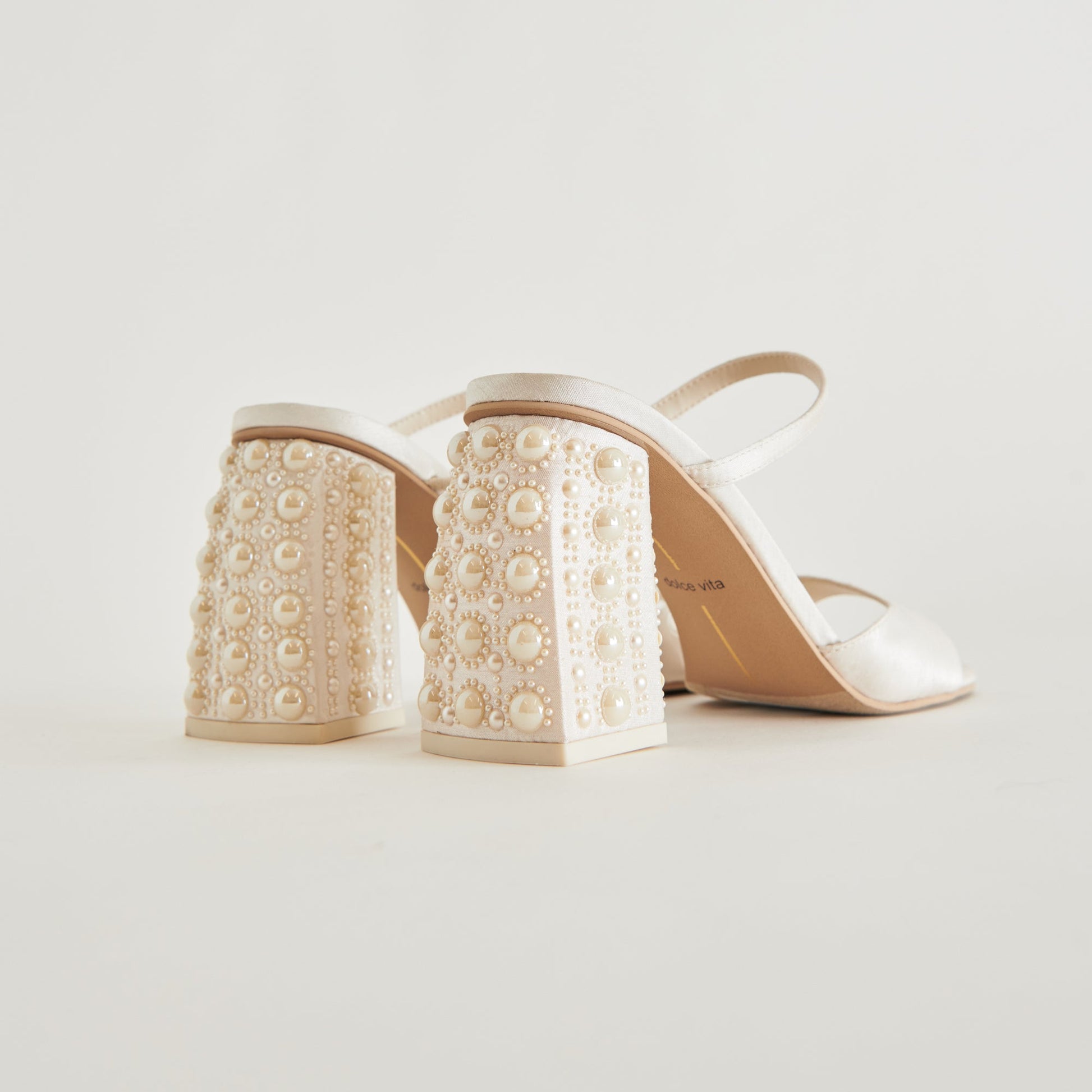 Dolce Vita JEMMY PEARL HEELS VANILLA SILK