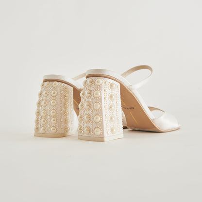 Dolce Vita JEMMY PEARL HEELS VANILLA SILK