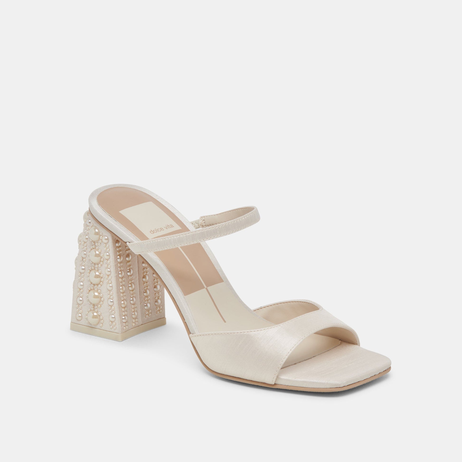 Dolce Vita JEMMY PEARL HEELS VANILLA SILK