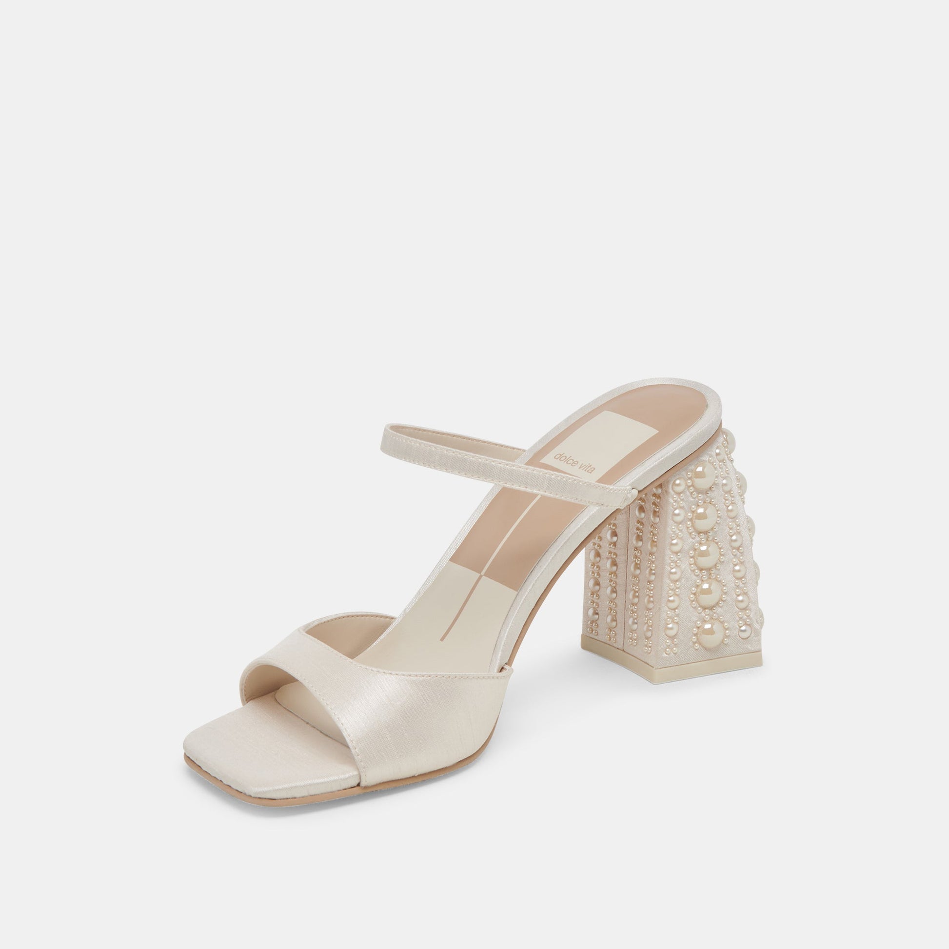 Dolce Vita JEMMY PEARL HEELS VANILLA SILK