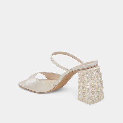 Dolce Vita JEMMY PEARL HEELS VANILLA SILK