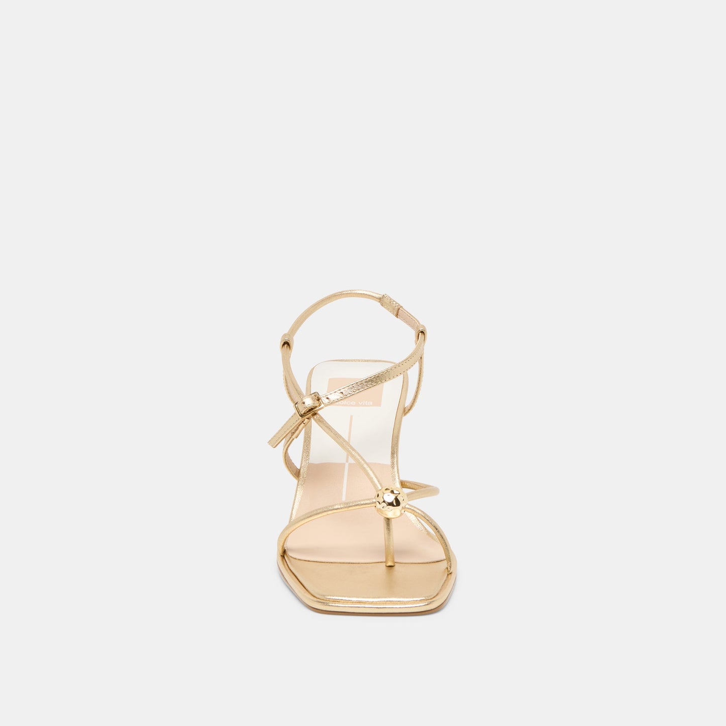 Dolce Vita Mylee Gold Distressed Leather Heels