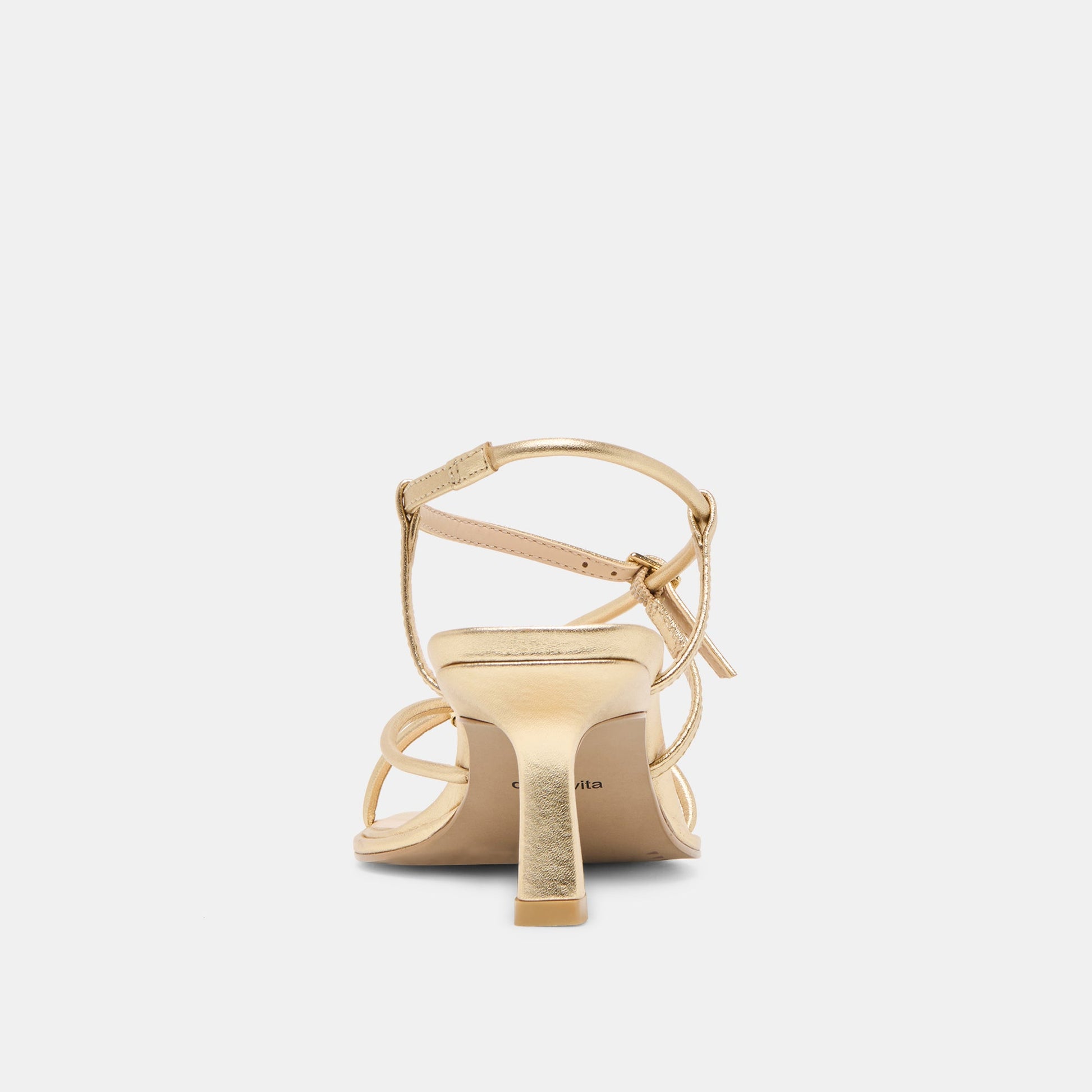 Dolce Vita Mylee Gold Distressed Leather Heels