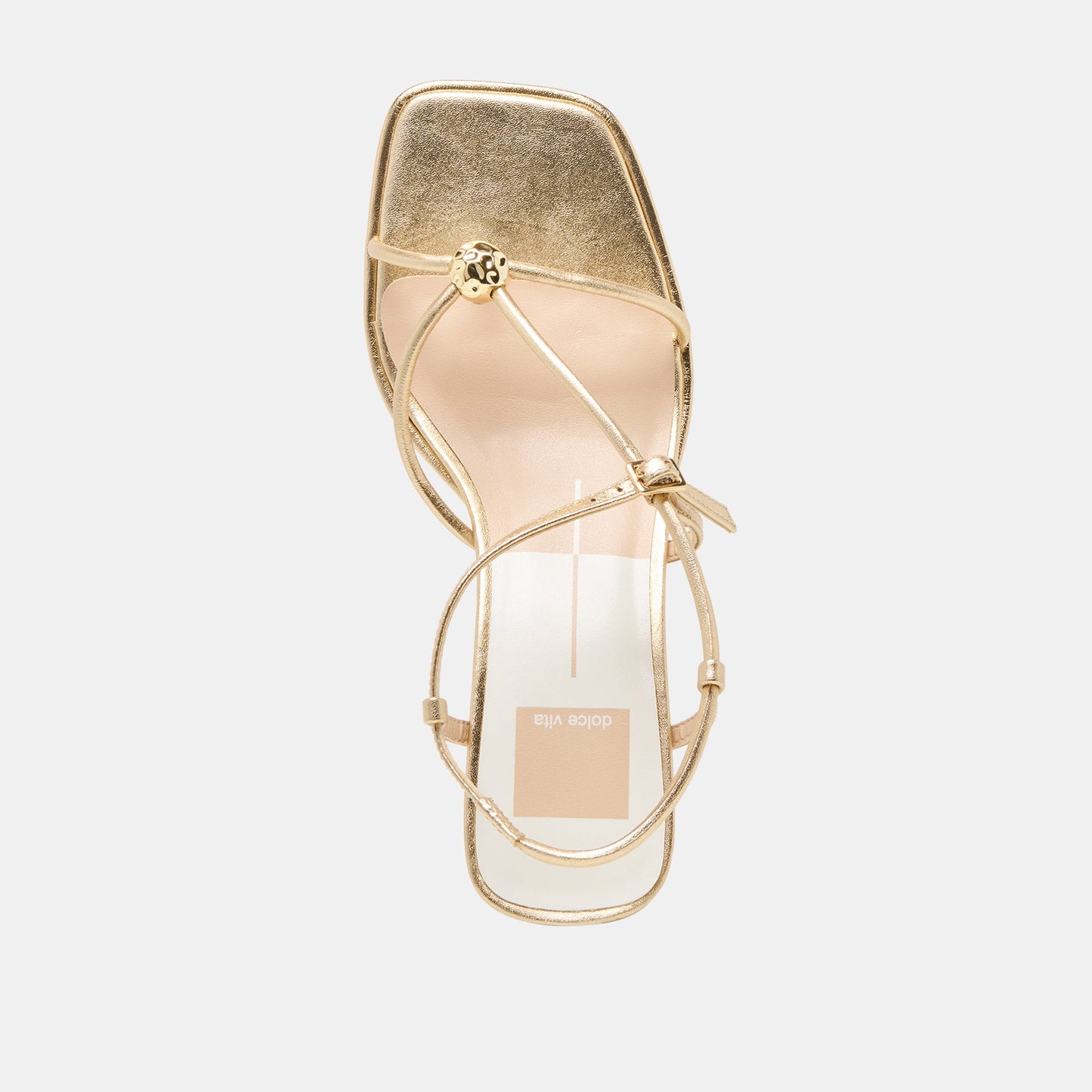 Dolce Vita Mylee Gold Distressed Leather Heels