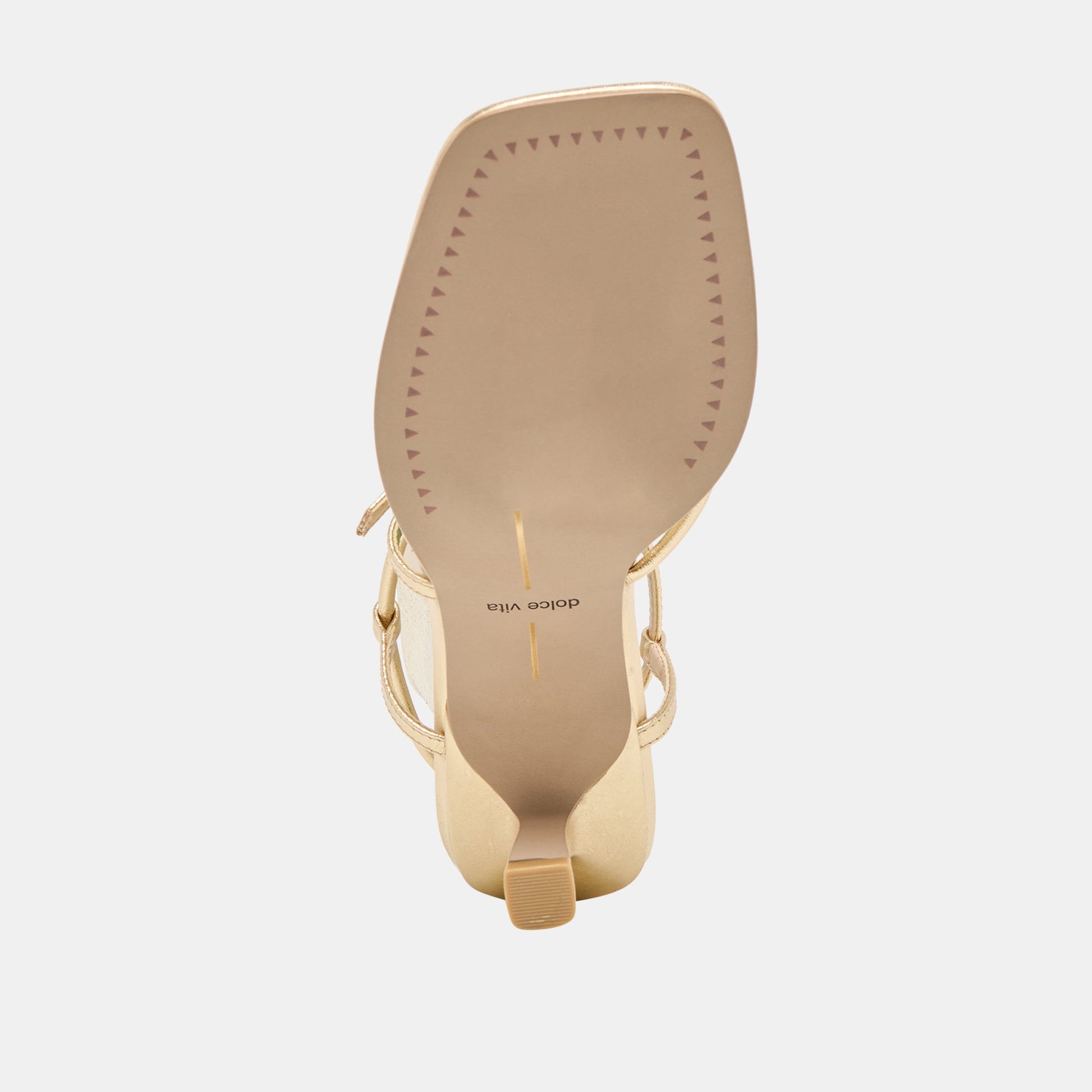 Dolce Vita Mylee Gold Distressed Leather Heels