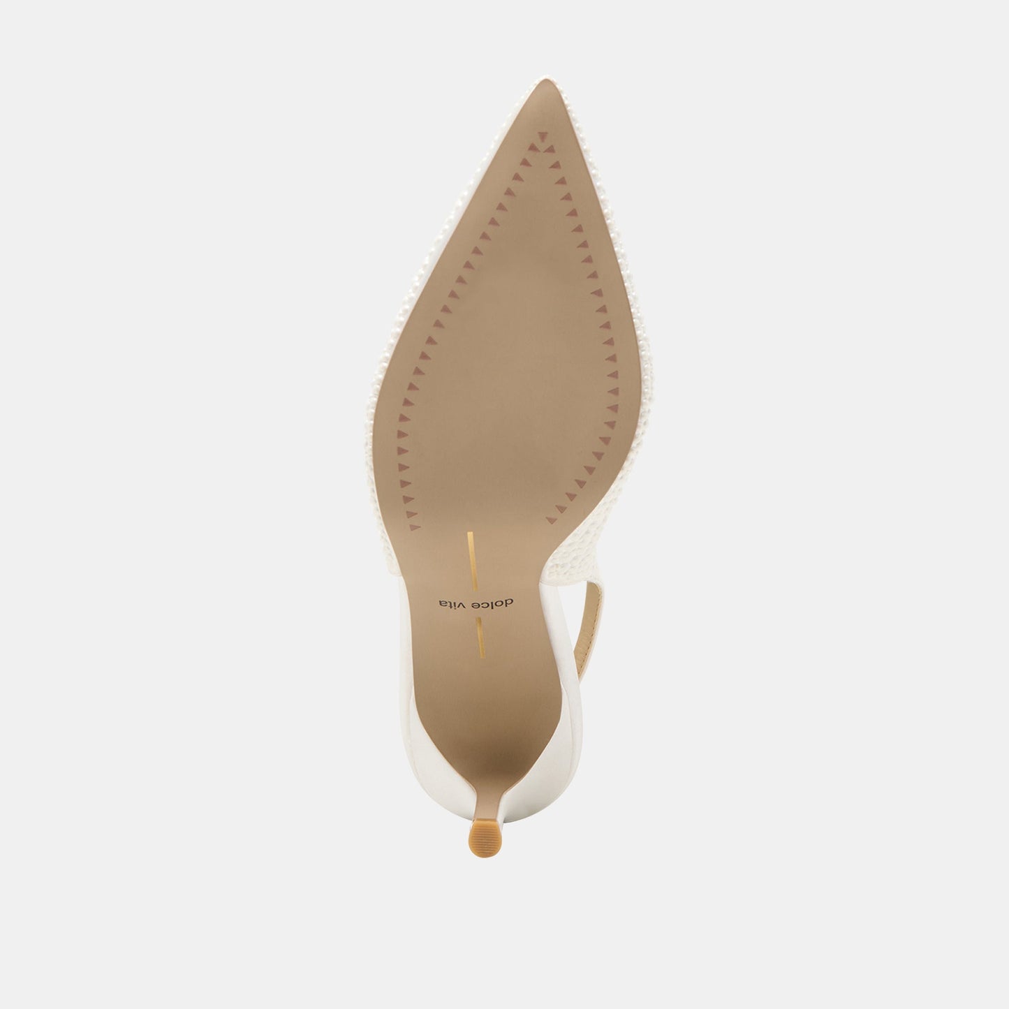 Dolce Vita Elasi Pearl Off White Satin Heels
