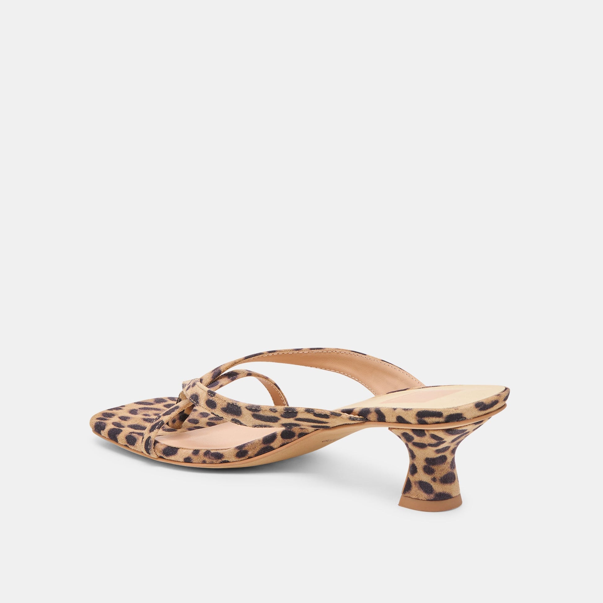 Dolce Vita Brevel Dk Leopard Printed Suede Heels